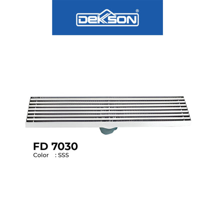 Floor Drain Dekkson FD 7030 7060 Saringan Air Kamar Mandi Toilet Garis Kotak Panjang 300mm 600mm Stainless Saringan Selokan WC