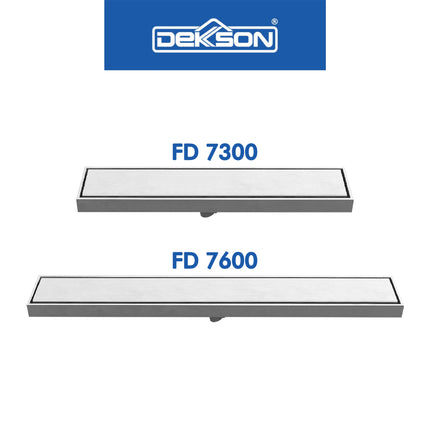 Floor Drain Dekkson FD 7300 7600 Saringan Kamar Mandi 300mm 600mm Shower Toilet Bathroom Linear Panjang Saringan Got Stainless Air Selokan WC