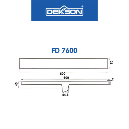 Floor Drain Dekkson FD 7300 7600 Saringan Kamar Mandi 300mm 600mm Shower Toilet Bathroom Linear Panjang Saringan Got Stainless Air Selokan WC