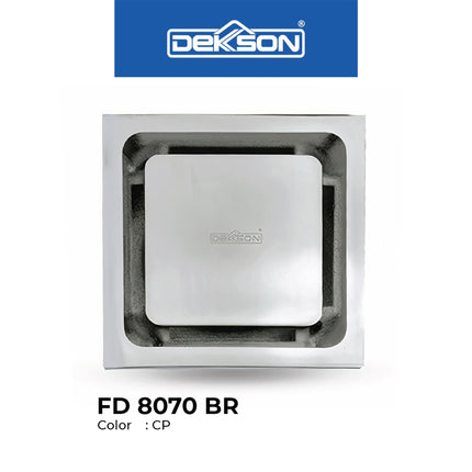 Floor Drain Dekkson FD 8070 Brass Saringan Drainase Lantai Square Floor Drain 4 Inch Brass FD8070 Saringan Air Lantai Kotak Black Gold Silver 10 Cm