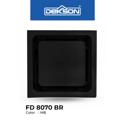 Floor Drain Dekkson FD 8070 Brass Saringan Drainase Lantai Square Floor Drain 4 Inch Brass FD8070 Saringan Air Lantai Kotak Black Gold Silver 10 Cm