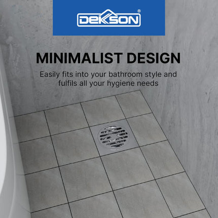 Floor Drain Dekkson FD DKS 8103 BR CP Lubang Saringan Air Lantai Kamar Mandi Anti Korosi