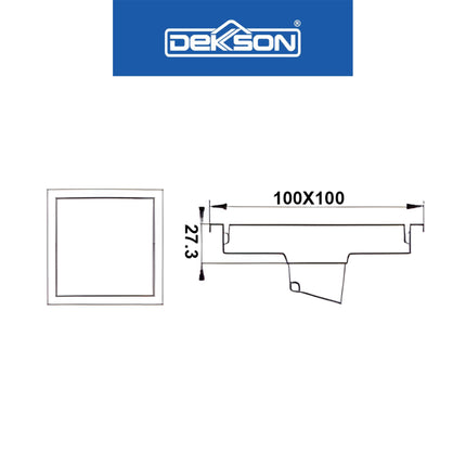 Floor Drain SUS 304 Dekkson FD 8109 SSS Stainless Steel Lubang Lantai Saringan WC Kamar Mandi