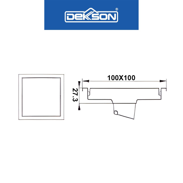 Floor Drain SUS 304 Dekkson FD 8109 SSS Stainless Steel Lubang Lantai Saringan WC Kamar Mandi