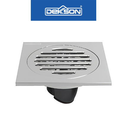 Floor Drain SUS 304 Dekkson FD 9102 Saringan Stainless Drainase Lantai Pembuangan Air Warna Stainless Gunmetal Hitam SS 10 Cm