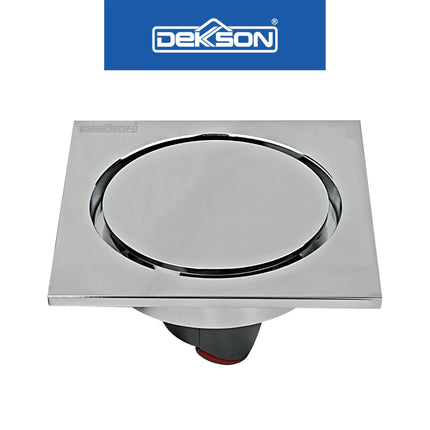 Floor Drain Dekkson FD 9808 BR Saringan Drainase Lantai Round Floor Drain 4 Inch Brass FD9808 Saringan Air Lantai Black Gold Grey Silver 10 Cm