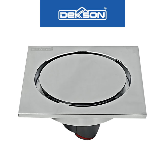 Floor Drain Dekkson FD 9808 BR Saringan Drainase Lantai Round Floor Drain 4 Inch Brass FD9808 Saringan Air Lantai Black Gold Grey Silver 10 Cm