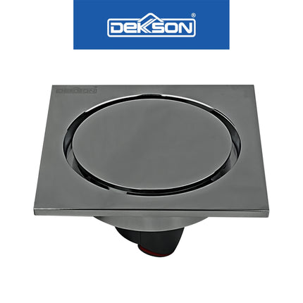 Floor Drain Dekkson FD 9808 BR Saringan Drainase Lantai Round Floor Drain 4 Inch Brass FD9808 Saringan Air Lantai Black Gold Grey Silver 10 Cm