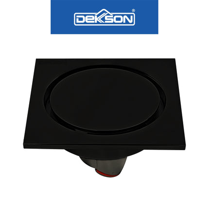 Floor Drain Dekkson FD 9808 BR Saringan Drainase Lantai Round Floor Drain 4 Inch Brass FD9808 Saringan Air Lantai Black Gold Grey Silver 10 Cm