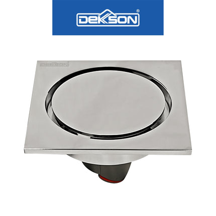 Floor Drain Dekkson FD 9808 BR Saringan Drainase Lantai Round Floor Drain 4 Inch Brass FD9808 Saringan Air Lantai Black Gold Grey Silver 10 Cm