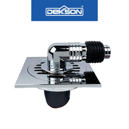 Floor Drain Dekkson FD 9901 Brass Saringan Air Lantai Kamar Mandi Dengan Kepala Sambungan Selang Mesin Cuci