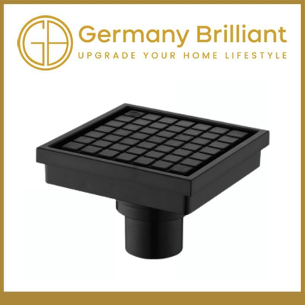 Floor Drain Germany Brilliant VR01A-B Saringan Got Kamar Mandi - Hitam