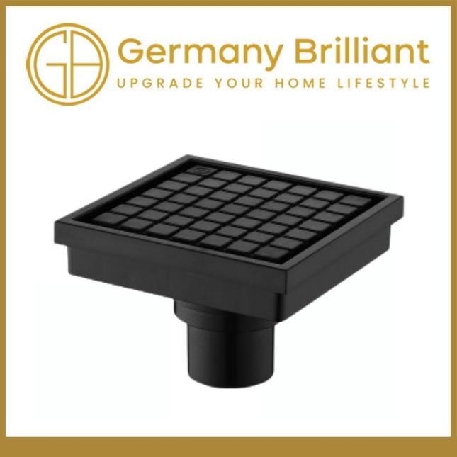 Floor Drain Germany Brilliant VR01A-B Saringan Got Kamar Mandi - Hitam