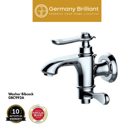 Washer Bibcock Germany Brilliant GBC992A Keran Air 2 Cabang Two Function