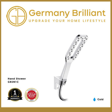 Hand Shower Germany Brilliant GBSN1C GBSN1W GBSN1B Putih Hitam Chrome