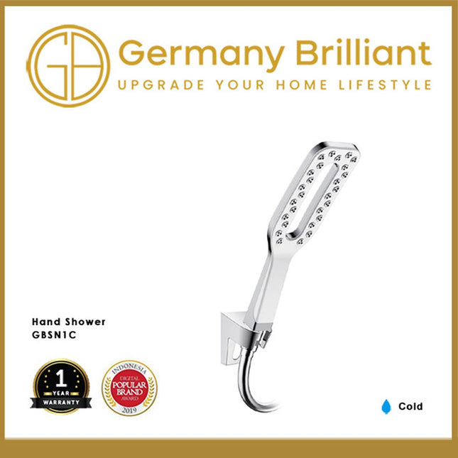 Hand Shower Germany Brilliant GBSN1C GBSN1W GBSN1B Putih Hitam Chrome