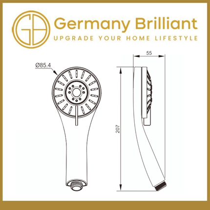 Hand Shower Germany Brilliant GBSN2W GBSN2B GBSN2C