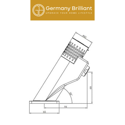 Keran Wastafel Germany Brilliant Kran Washtafel Sensor Otomatis Air Dingin ( Battery ) GBVCS08C-C