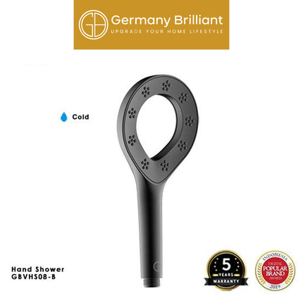 Hand Shower Germany Brilliant GBVHS08 Chrome Black