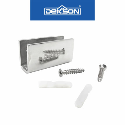 Glass Clip Dekson Dekkson GC U820 PSS Stainless Steel Penjepit Kaca Mati Tanpa Lubang