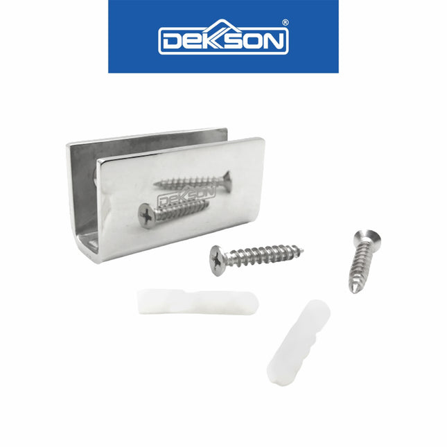 Glass Clip Dekson Dekkson GC U820 PSS Stainless Steel Penjepit Kaca Mati Tanpa Lubang