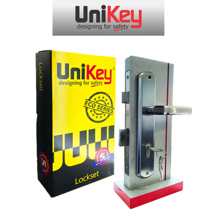 Handle Pintu Set UNIKEY HPS UK 867 ECO SN/CP Gagang Pintu Kunci Pintu Body Kunci Cylinder