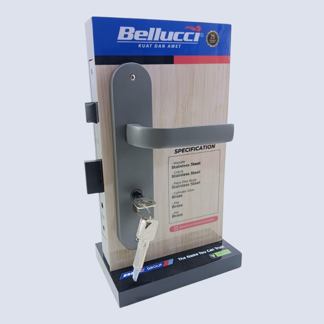 Handle Plate Bellucci GREEN LABEL LILAC TN TITANIUM