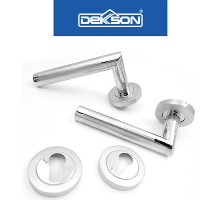 Handle Pintu Dekkson LHTR 0019 SSS Lever Handle Tube Roses Gagang Pintu