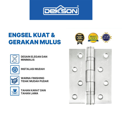 Engsel ECOLINE Dekkson 4X3X3MM 2BB SSS Engsel Pintu Jendela