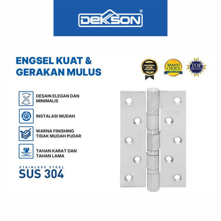 Engsel Dekson Dekkson ECOLINE ESS EL 5X3X3MM 4BB SSS Engsel Pintu Jendela