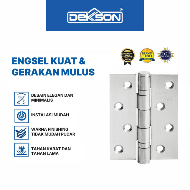 Engsel Dekson Dekkson DELUXE 4X3X2MM 2BB SSS Engsel Pintu Jendela