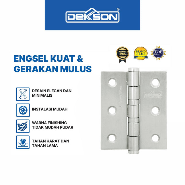 Engsel Dekson Dekkson ECOLINE 3X2,5X2MM 2BB SSS Engsel Pintu Jendela