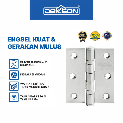 Engsel Dekson Dekkson DELUXE 3X2,5X2MM 2B SSS Engsel Pintu Jendela