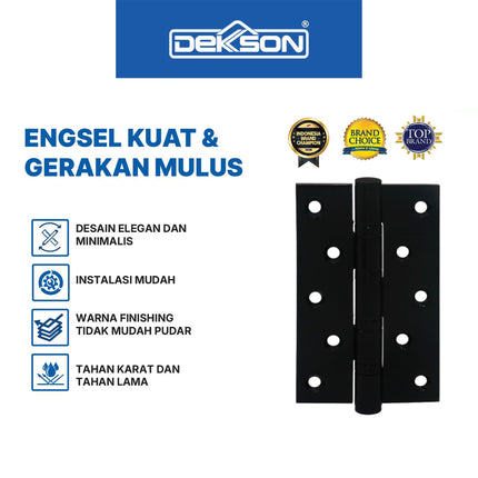 Engsel Dekkson DELUXE 5X3X3MM 4BB BK Engsel Pintu Jendela Engsel Kupu kupu