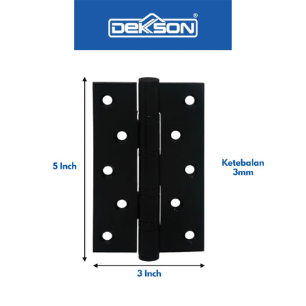 Engsel Dekkson DELUXE 5X3X3MM 4BB BK Engsel Pintu Jendela Engsel Kupu kupu