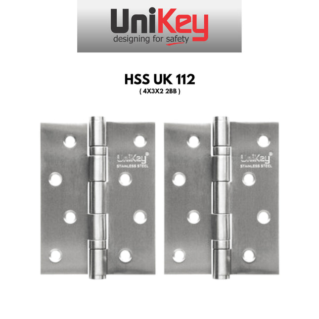 Engsel Unikey HSS UK 112 113 Engsel Pintu 4INCH Engsel Jendela Kupu-Kupu