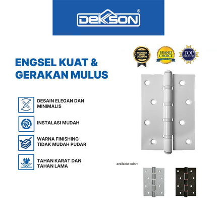 Engsel Nylon Dekkson ES IR 4X3X2MM 4NR Engsel Kupu kupu Pintu Jendela