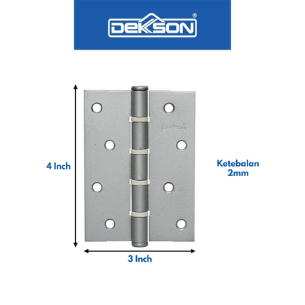 Engsel Nylon Dekkson ES IR 4X3X2MM 4NR Engsel Kupu kupu Pintu Jendela