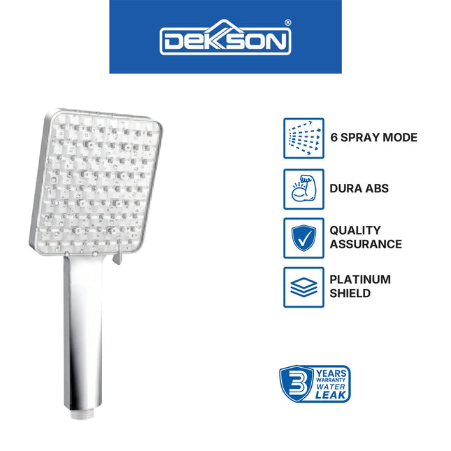Hand Shower Dekkson HS 5646 Shower Mandi Kepala Chrome Polish