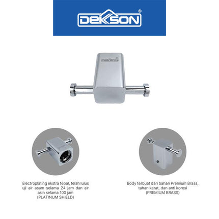Hook Dekkson H 5412 Gantungan Kamar Mandi Brass Chrome Matte Black