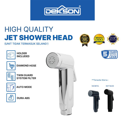 Jet Shower Head Dekkson JSH 8102 Kepala Jet Shower Toilet Kamar Mandi Shower Jet Head Semprotan Keran Cebok Bidet WC Jet Washer Bidet Spray Head