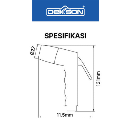 Jet Shower Toilet DEKKSON JSH 8160 Jet Shower Head Bidet Cebok Kloset
