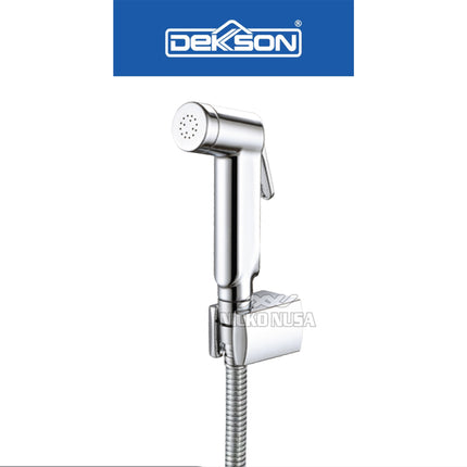 Jet Shower Set Dekkson JSS 8102 Complete Hose 120 Cm Keran Cebok Semprot Closet Duduk Toilet Jet Washer Lengkap Selang Fleksibel