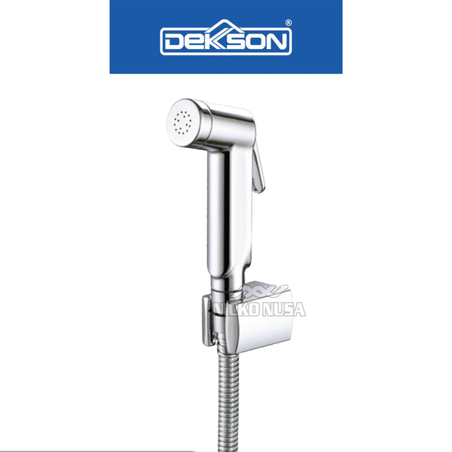 Jet Shower Set Dekkson JSS 8102 Complete Hose 120 Cm Keran Cebok Semprot Closet Duduk Toilet Jet Washer Lengkap Selang Fleksibel