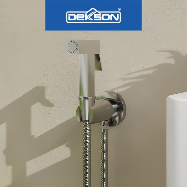 Jet Shower Set Dekkson JSS 8190 Complete Hose 120 Cm Keran Semprot Toilet Cebok Closet Washer Jet Lengkap Selang Fleksibel Hose