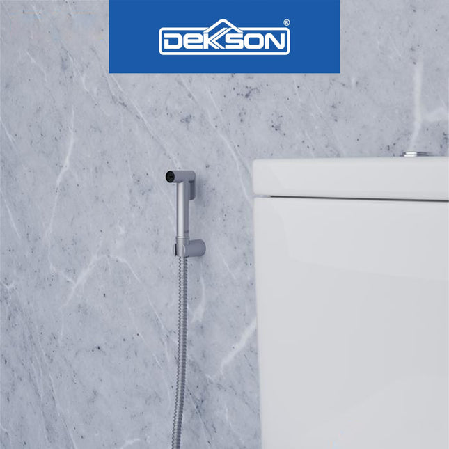 Jet Shower Set Toilet DEKKSON JSS 8280 Bidet Cebok Kloset Complete Include Selang Hose 120 Cm Keran Semprot Cebok Closet Duduk Jet Washer