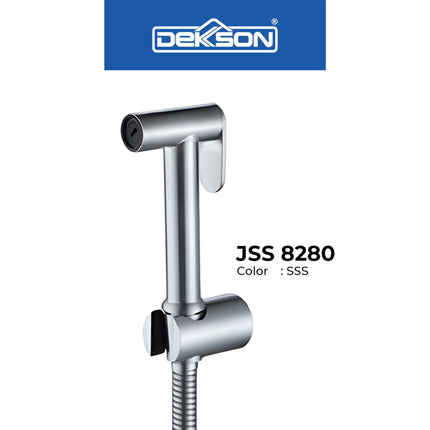 Jet Shower Set Toilet DEKKSON JSS 8280 Bidet Cebok Kloset Complete Include Selang Hose 120 Cm Keran Semprot Cebok Closet Duduk Jet Washer