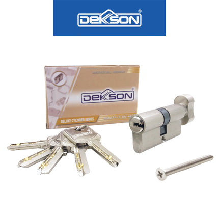 Knob Cylinder Silinder Kunci Dekkson CYL TC KK DL 60MM SN Thumbturn Cylinder Komputer Key