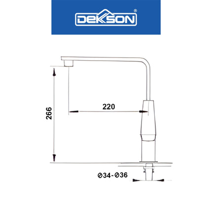 Kitchen Mixer Dekkson KMX 3848 Keran Mixer Dapur Faucet Sink Bak Cuci Piring Mix Air Panas Dekson KMX3848 Kitchen Tap Mixer