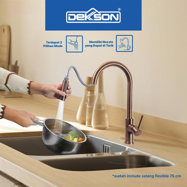 Kitchen Tap Dekkson KTD 1719 Deck Keran Dapur Cuci Piring SUS 304